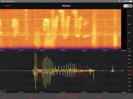 Screenshot #4 pour Infrasound Recorder