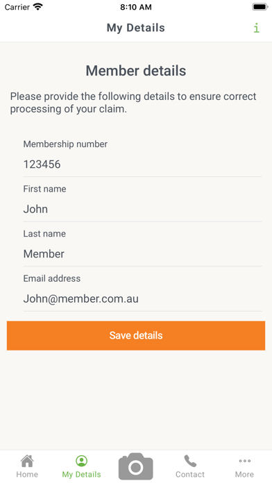 Health Care Insurance Screenshot