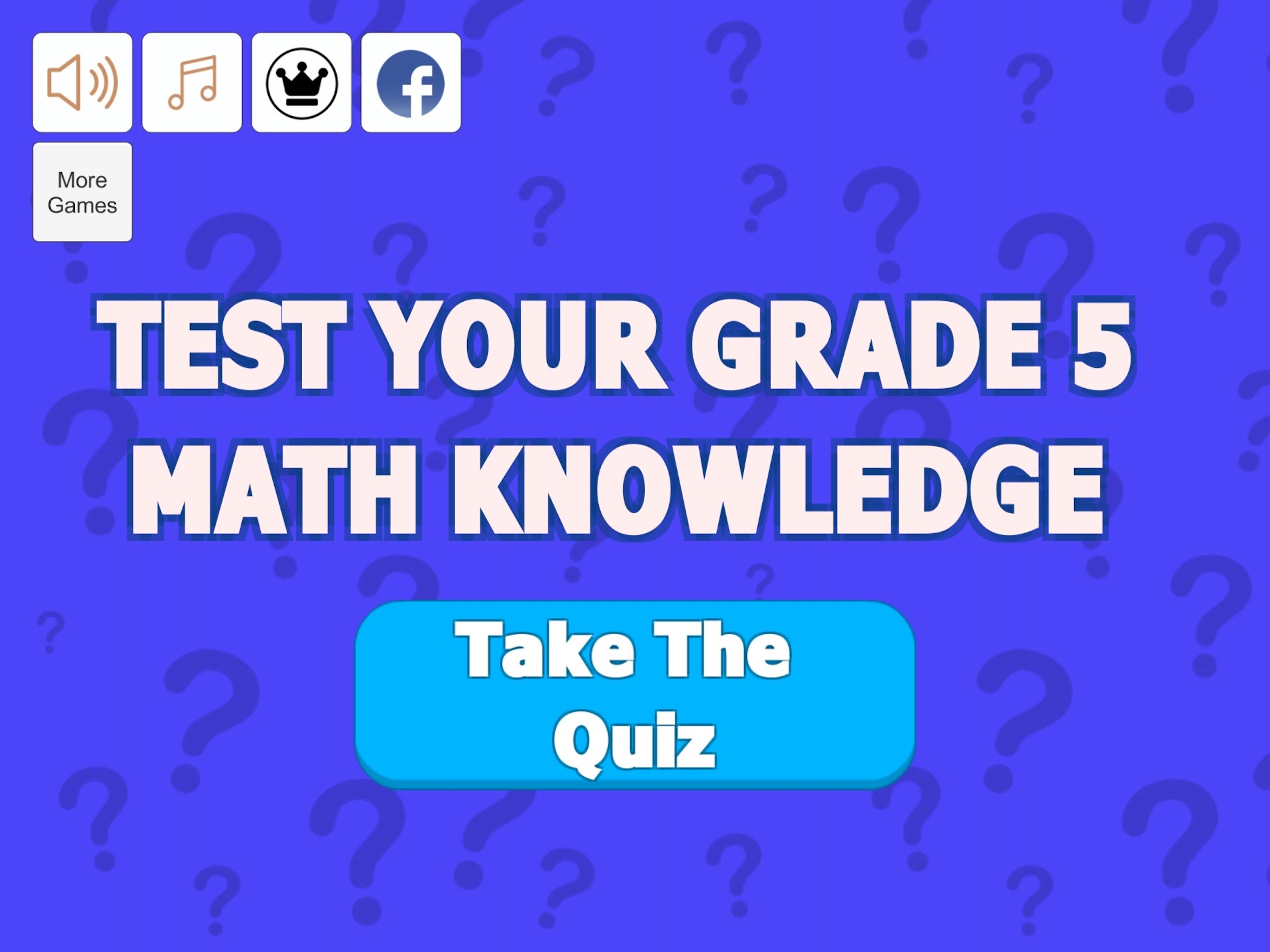 Grade 5 Math Trivia