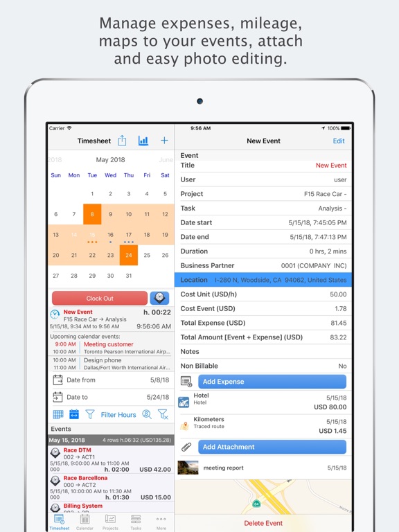 Hours Keeper - Time Tracker iPad screenshot 2 - Business app