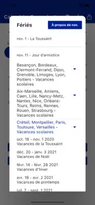 Calendrier Français screenshot #2 for iPhone