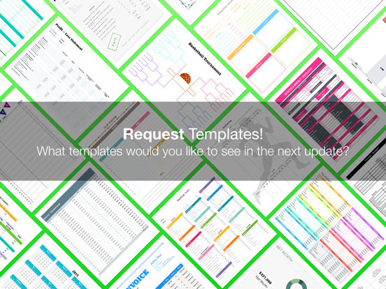 Templates for Numbers (Nobody) iPad screenshot 5 - Productivity app