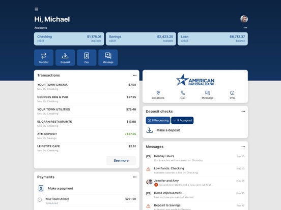 ANB Go iPad screenshot 1 - Finance app