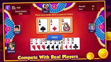 Hearts: Casino Card Game