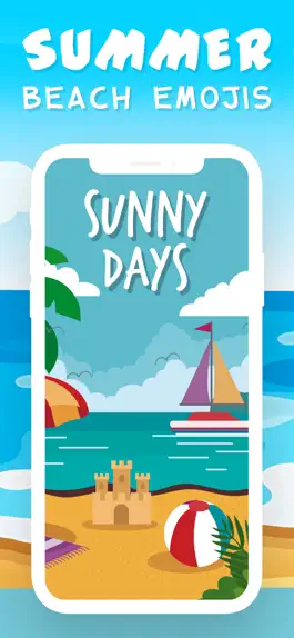Game screenshot Summer Beach Emojis apk