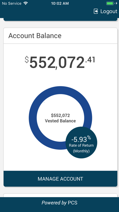 PCS Accountlink Screenshot
