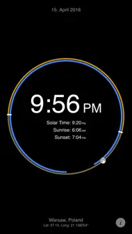 Sun Clock App iphone bilder 2