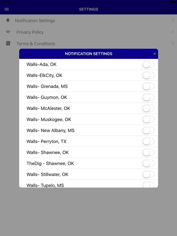 Walls Bargain Center iPad screenshot 2 - Shopping app