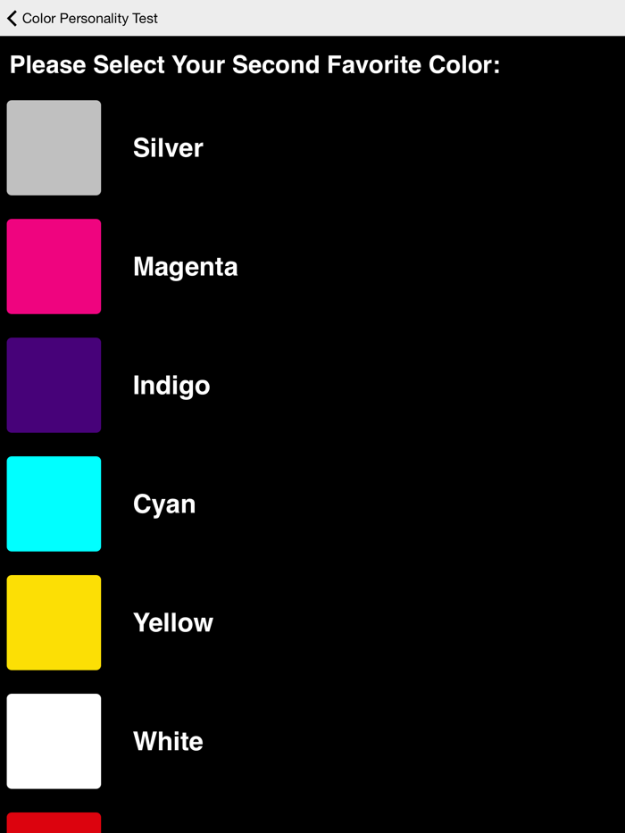 Color and Personality Tests