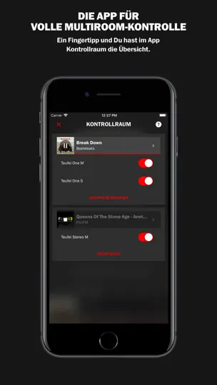 Screenshot von Teufel Raumfeld auf dem iPhone 2