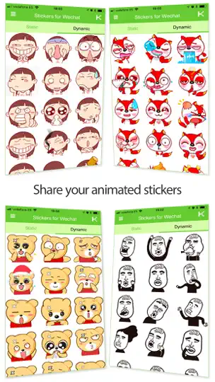 Скриншот Stickers For WeChat на iPhone 2