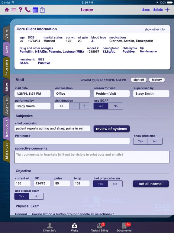Screenshot #6 pour Mobile Healthcare EHR