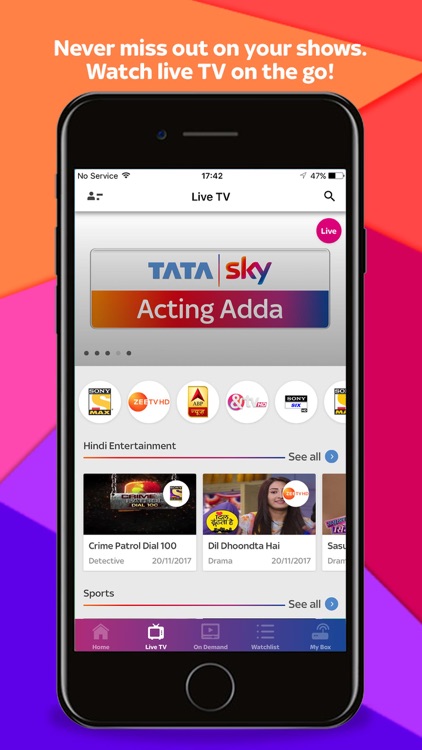 Tata Sky - Live TV & Recharge