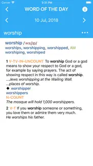 collins cobuild dictionary iPhone Captures Décran 4