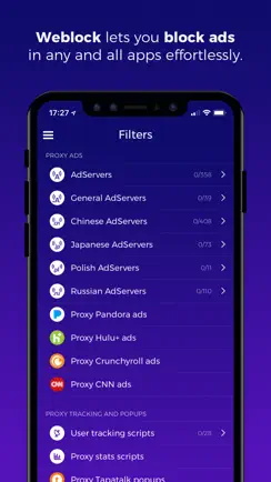 Weblock: adblock & proxy iPhone image 1