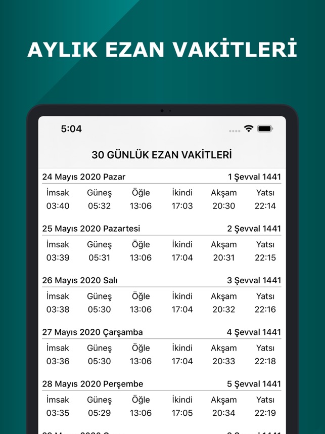 Ezan Vakti Namaz Vakitleri Pro On The App Store