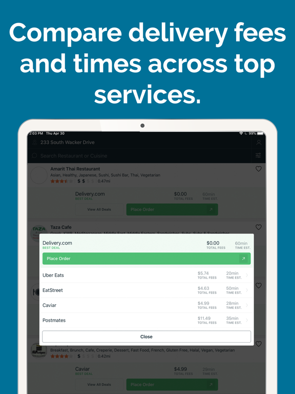 FoodBoss - Food Delivery iPad screenshot 2 - Food & Drink app