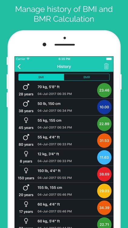 BMI Calculator - BMR Manager screenshot-3