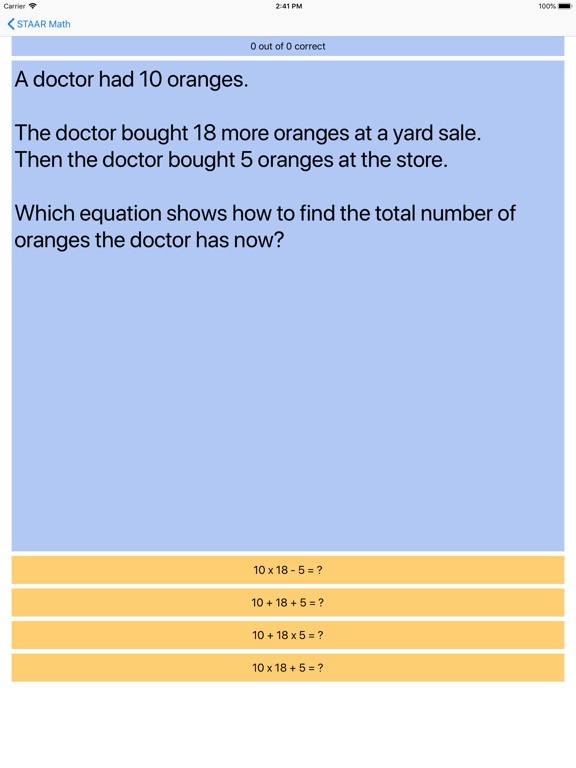 Screenshot #6 pour STAAR Math for Grade School