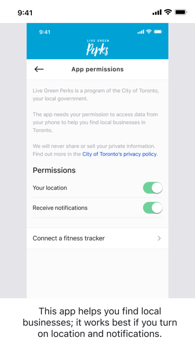 Live Green Perks Screenshot
