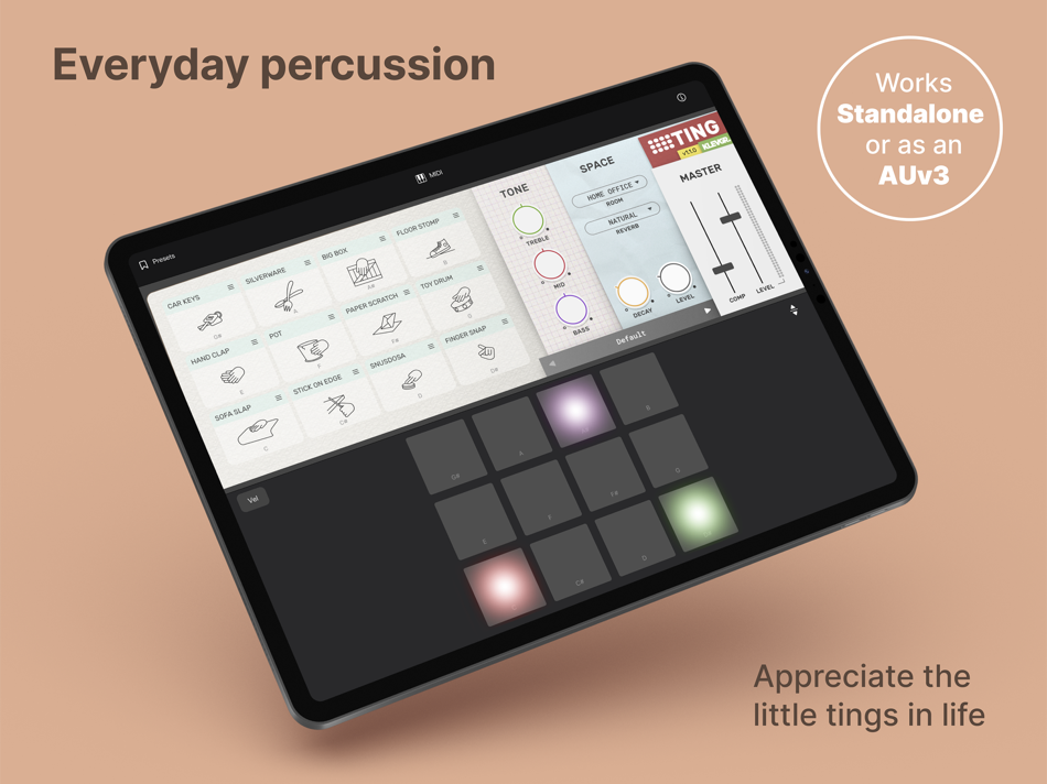 #1. Ting - Percussion Instrument (iOS) 由: Klevgränd produkter AB