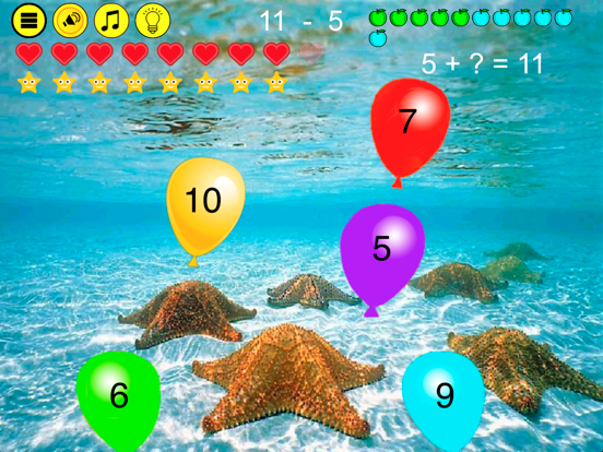 Screenshot #4 pour Add-Subtract Balloon Pop Lite