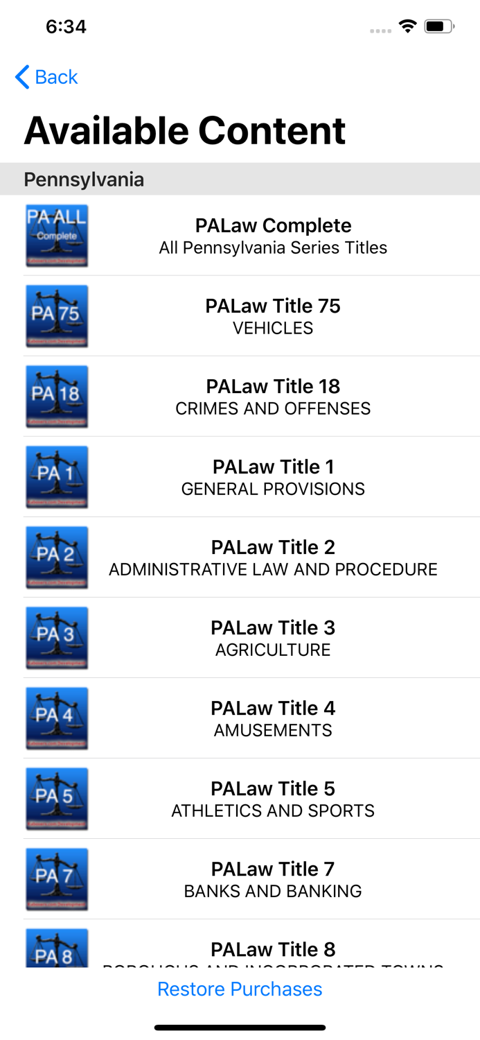 State Statute and Federal Law