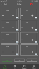 Dayton Audio DSP Control screenshot