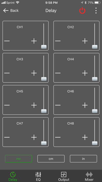 Screenshot 2 of Dayton Audio DSP Control App