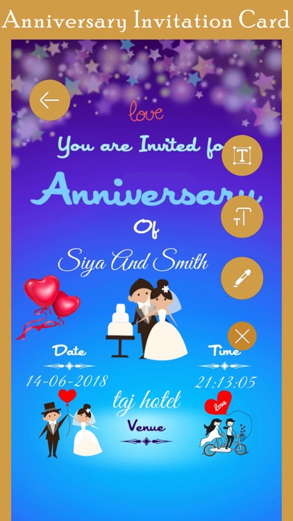 Anniversary Invitation Card HD screenshot-4