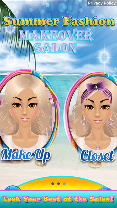 Screenshot #1 for Summer Fashion Makeover Salon