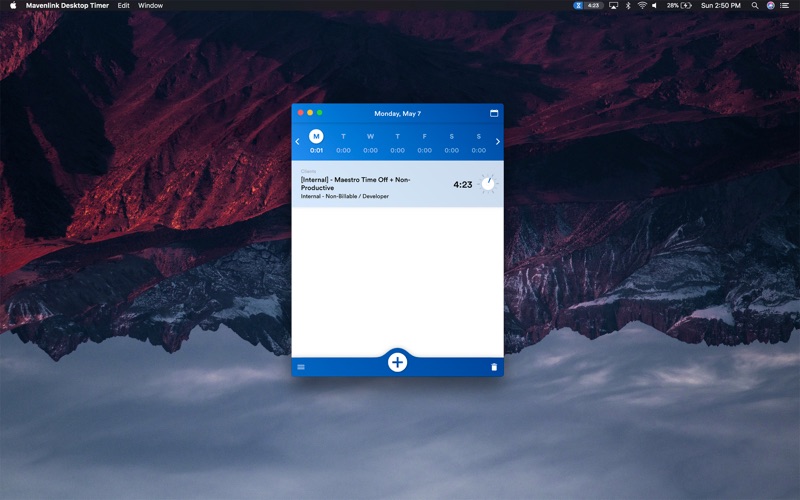 Mavenlink Desktop Timer screenshot