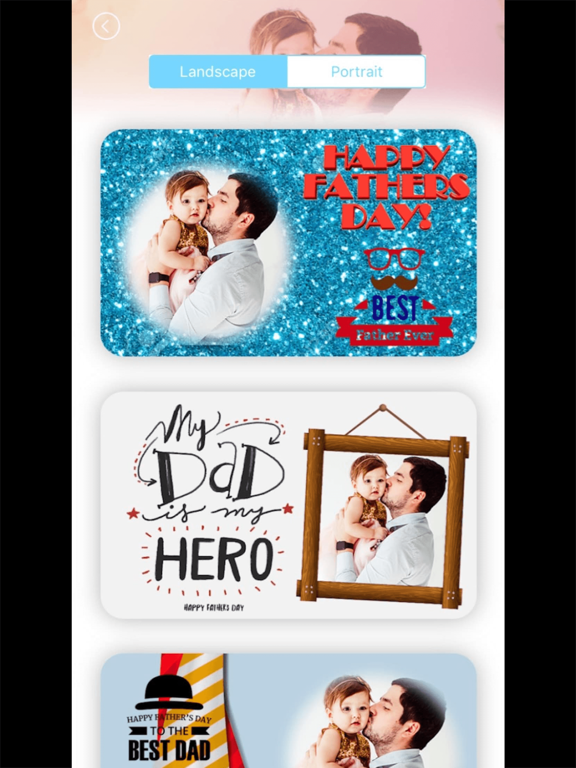 Father's Day Photo Frames 2018 iPad screenshot 5 - Photo & Video app