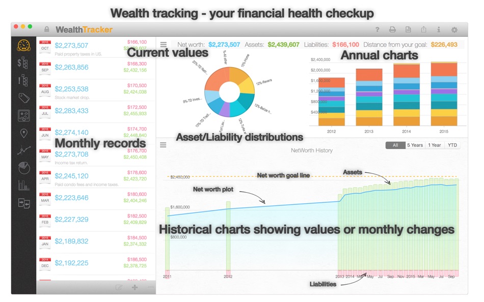 #1. Wealth Tracker (macOS) 由: Blue Plum Software Inc, The
