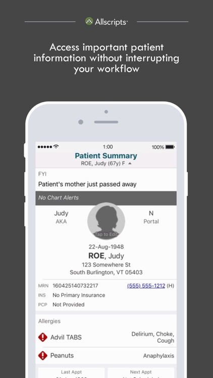 Allscripts® TouchWorks Legacy