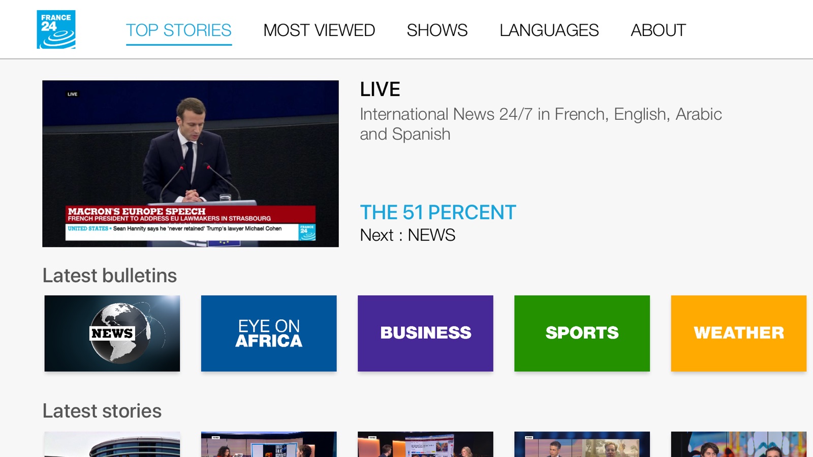 France 24 - World News 24/7 apple_tv screenshot 3