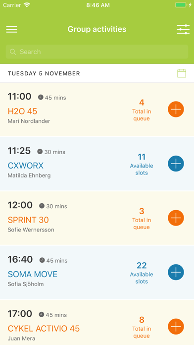 Kristinedals Träningscenter Screenshot