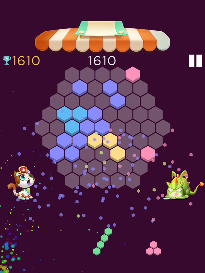 Hex Block Cube square