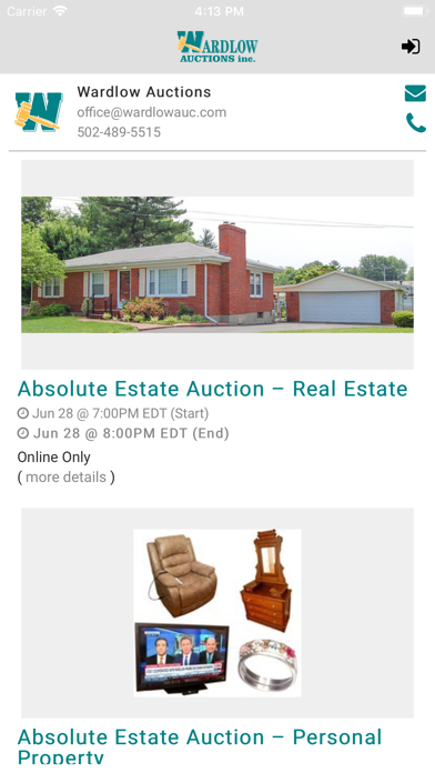 Wardlow Auctions Inc. screenshot 3