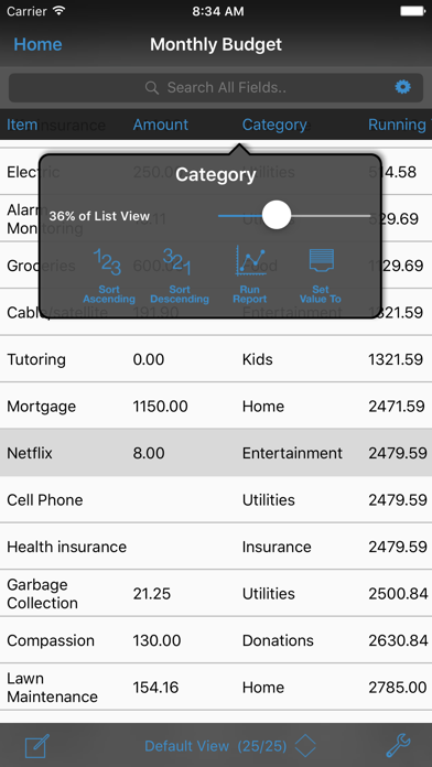 HanDBase Database Manager Screenshot