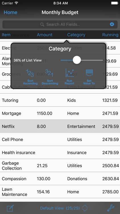 HanDBase Database Manager