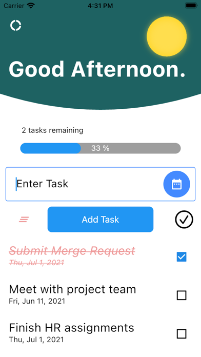 Daily - Reminders Screenshot