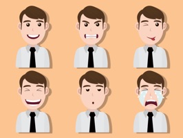 Men Expressions Stickers