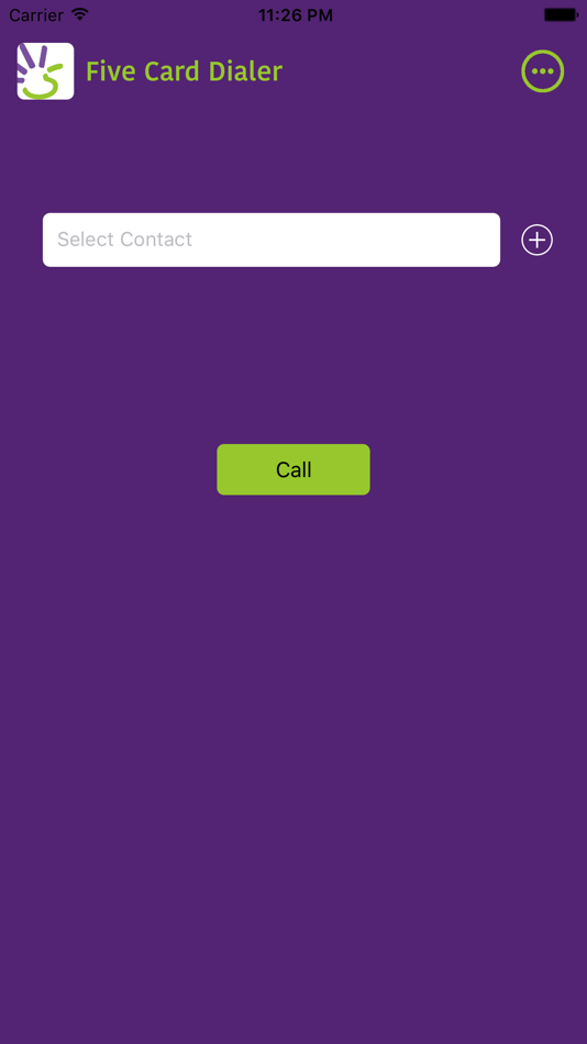 #2. Five Card Dialer (iOS) 由: Chanchal Raj