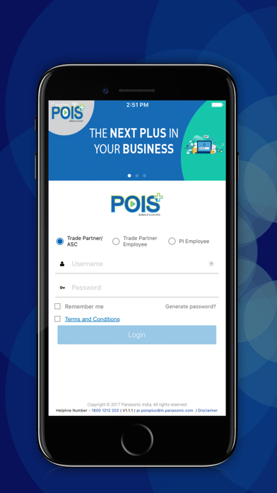 Panasonic POIS+ Screenshot