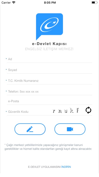 e-Devlet Kapısı Engelsiz Çağrı