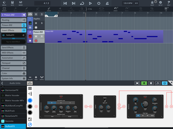 NuRack Auv3 FX Processor iPad app afbeelding 9