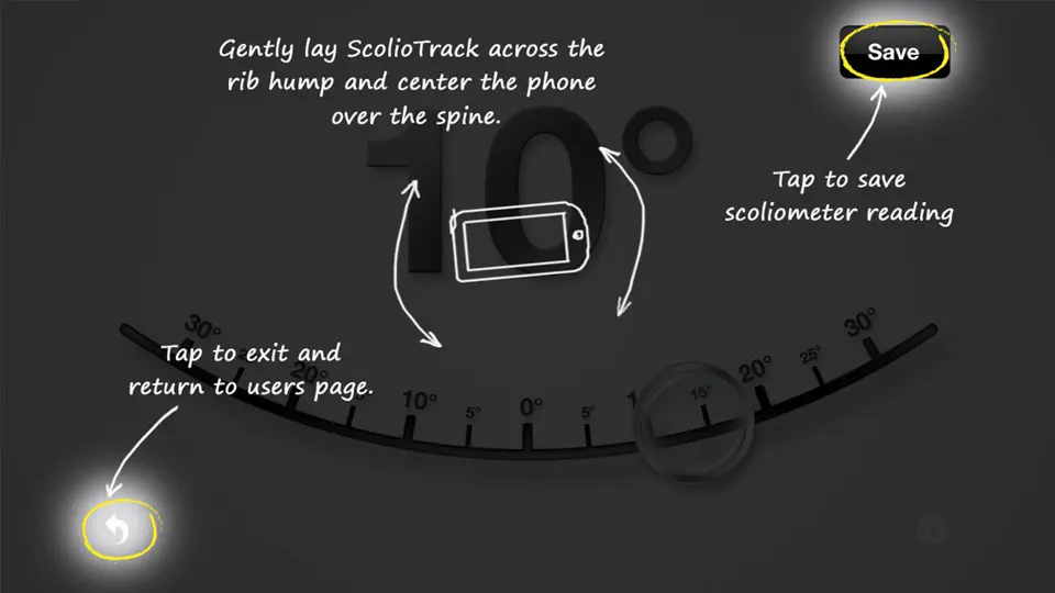 ScolioTrack iPhone Ekran Görüntüsü 9