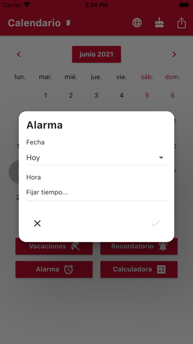 Calendario Peru 2024 Screenshot