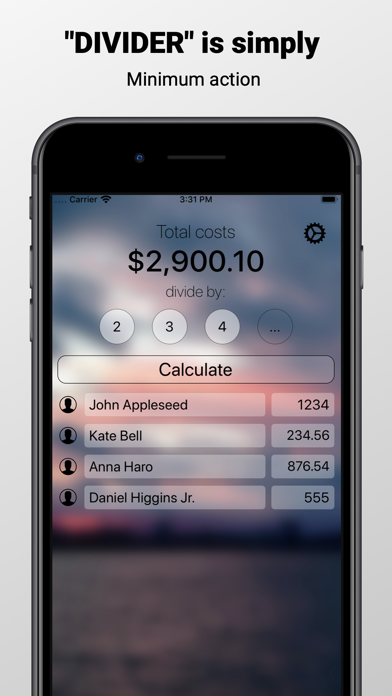 Divider - share your expenses Screenshot